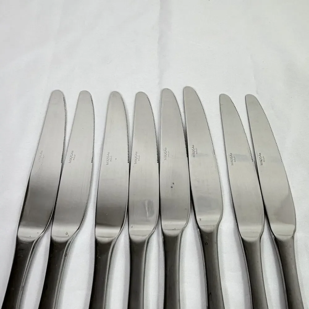 Mikasa Philo Dinner Knife Set Of 8, stainless steel, formal dinner, special meal